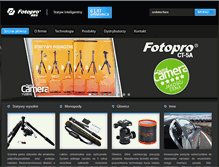 Tablet Screenshot of fotopro.pl